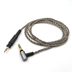For Philips SRH840A SRH840 SRH440A SRH540 SRH940 SHP9000 Earphone Replaceable Single Crystal Copper Silver Plated Cable