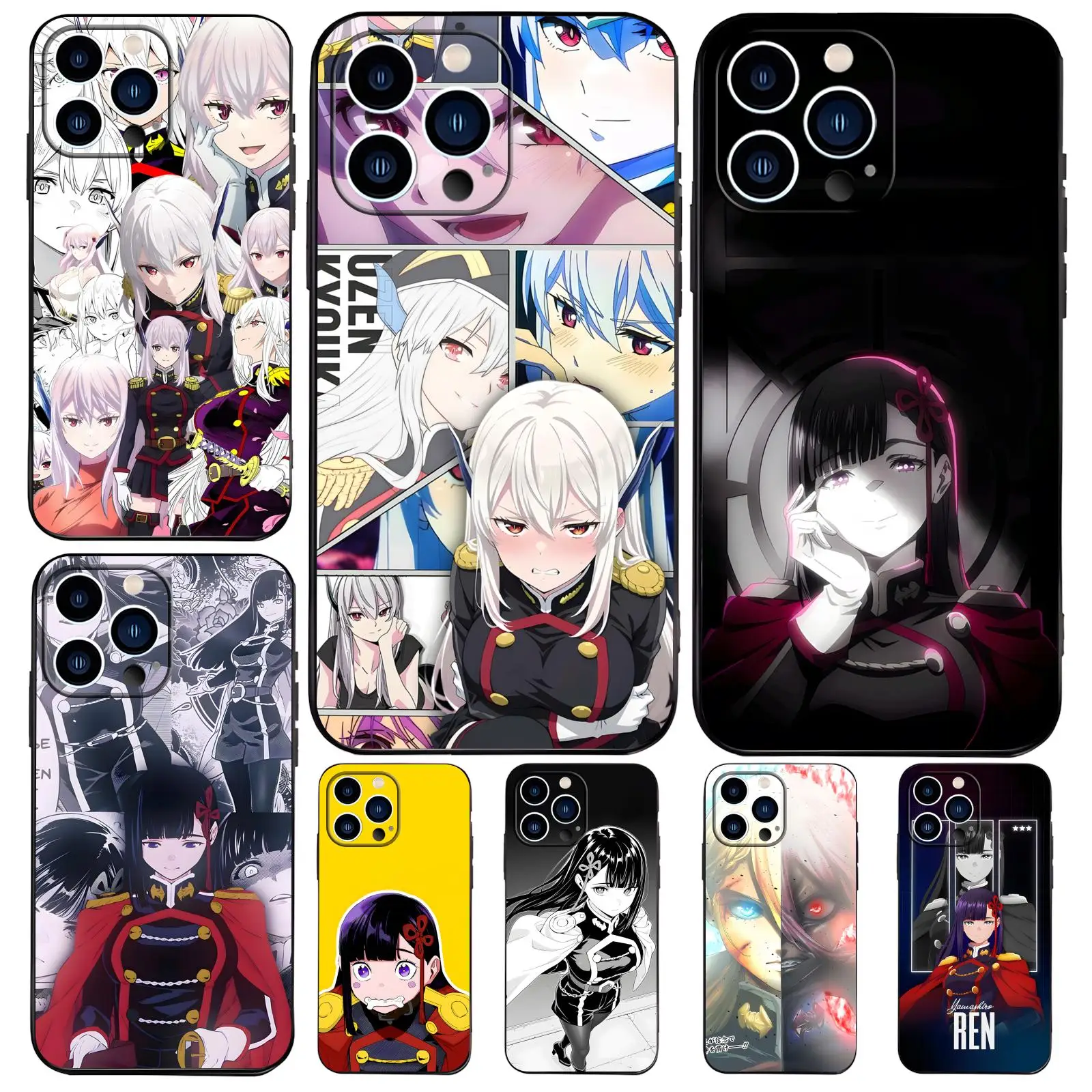 Coque de téléphone « Chained Soldier » pour iPhone 17, 16, 16e, 15, 14, 13, 12 Plus, Mini, Pro, Max – Étui souple noir anti-chute