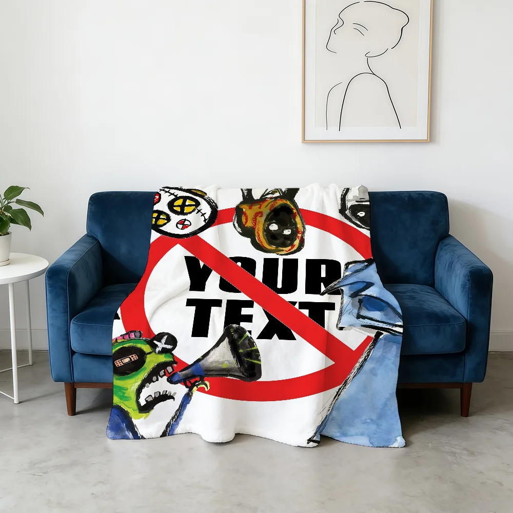 A-ASAP R-Rocky-ES Don Not Be Dumb Blanket Flannel Warm Soft Throw Blanket For Room Sofa Childish Birthday Gifts