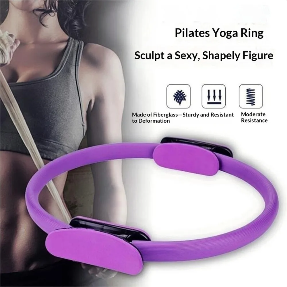 Yoga Pilates Magic Circle Pelvic Floor Muscle Trainer Leg Toner Hip Lifting Resistance Fitness Ring