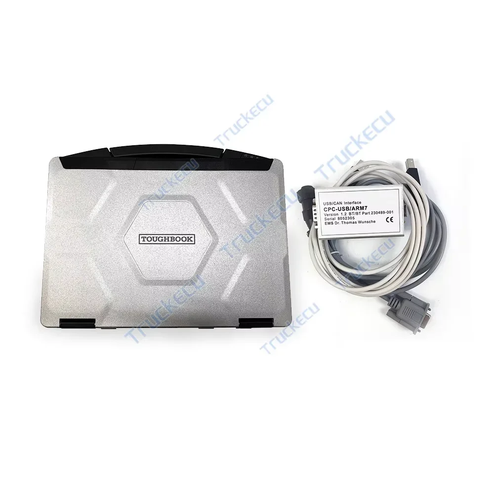 TruckCom ToyotaBT For Toyota BT EMS CAN suite Service Communication Interface ARM7 forklift truck diagnostic tool+CF53/CF54 lap