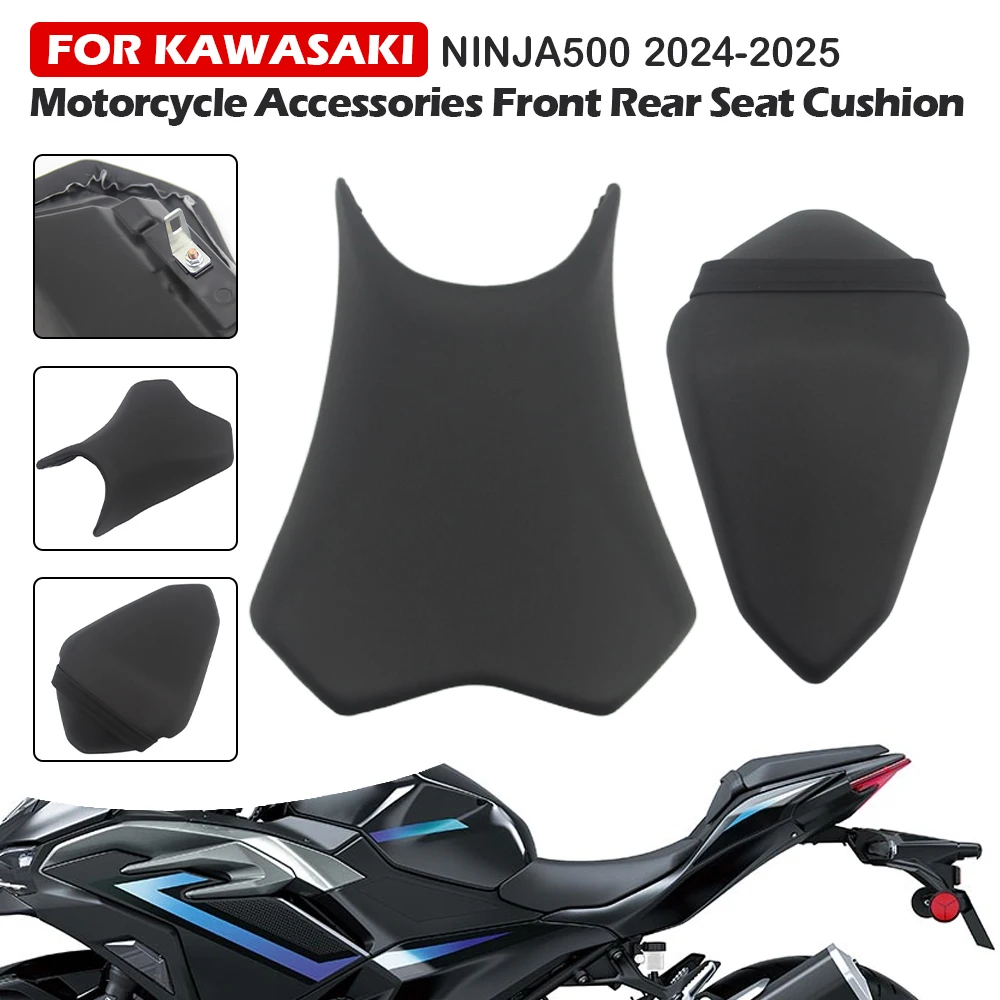 

Подушка сиденья мотоцикла для Kawasaki NINJA500 2024-2025, передний водитель, задний пассажир