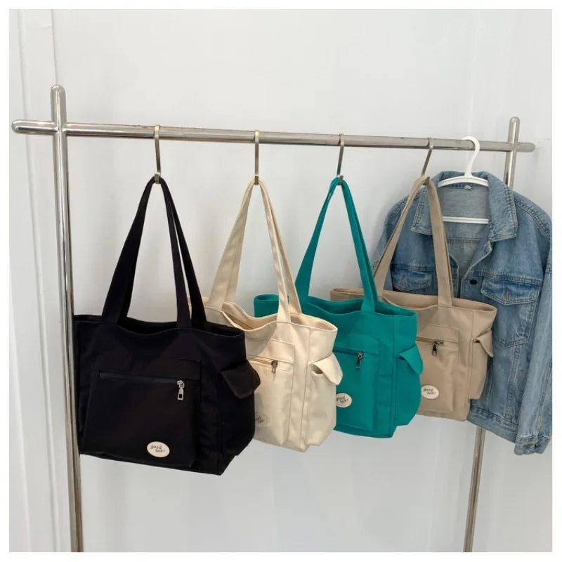 2025 Fashion Shoulder Bag for Women's Class Large Capacity Student Tote Bag  New Canvas Commuter Handbag Women Bag Eco Bag