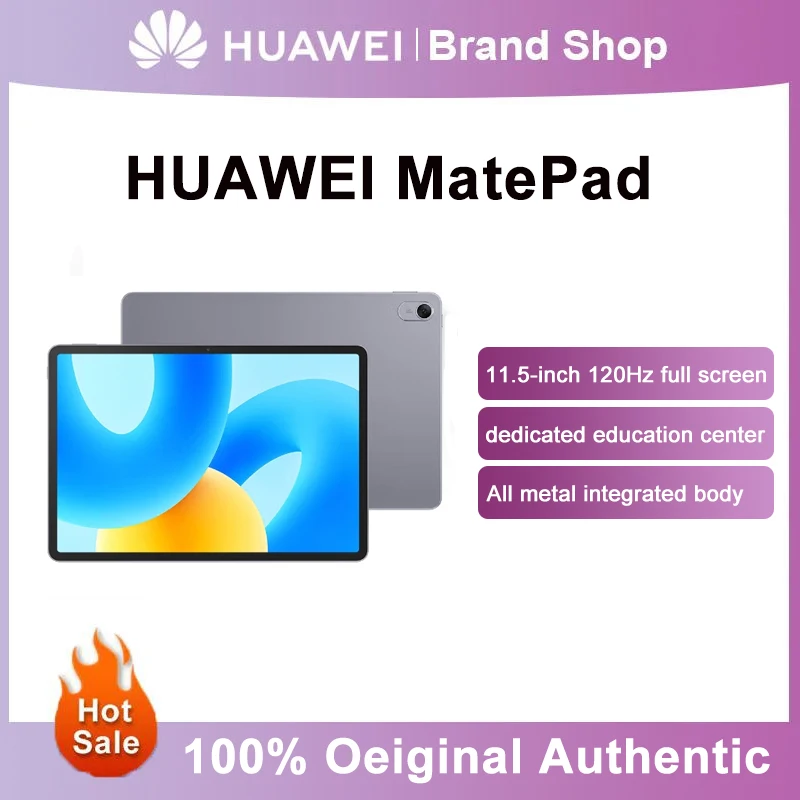 HUAWEI matpad 11.5S WIFI pintar 144Hz layar penuh penyegaran tinggi, Huawei catatan, baterai 8800mAh level PC profesional WPS