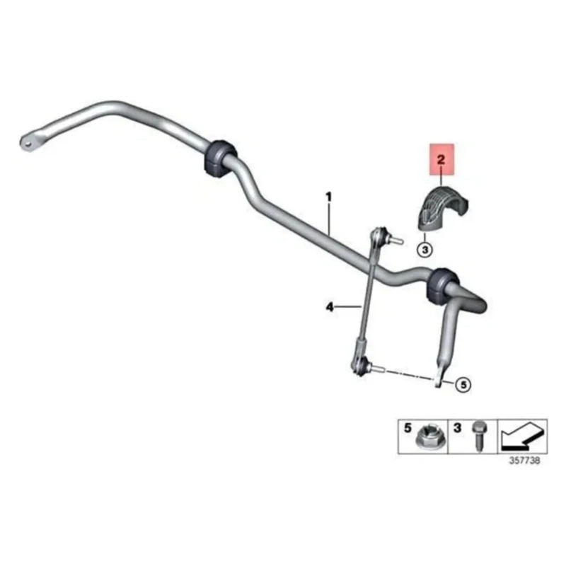 33506861149 Replacements U Shaped Mounting Bracket Fit for Car 1 Series 2 Series