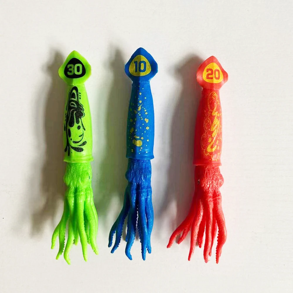 Mergulho Funny Fish Bone, Summer Outdoor Party, Mergulho Polvo Piscina, Dive Throwing Game Acessórios, Brinquedos para Crianças, 3Pcs