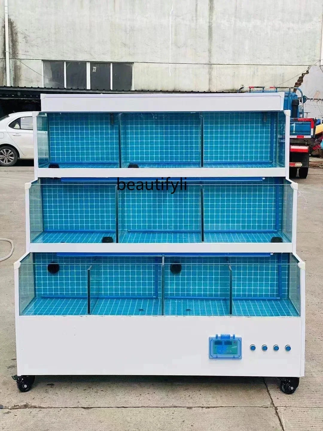 Seafood tank commercial refrigerator integrated supermarket hotel fish pond aquatic fish tank shellfish pond mobile fresh water