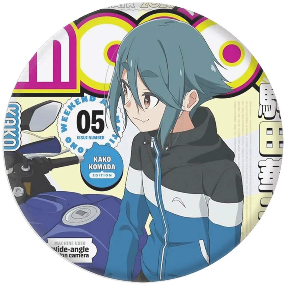 58 มม. อะนิเมะ Mono Amamiya Satsuki Kiriyama An Shikishima Sakurako Akiyama Haruno Kospy Kos Tsume S Badge Pin SPTE Tinplate Brooch