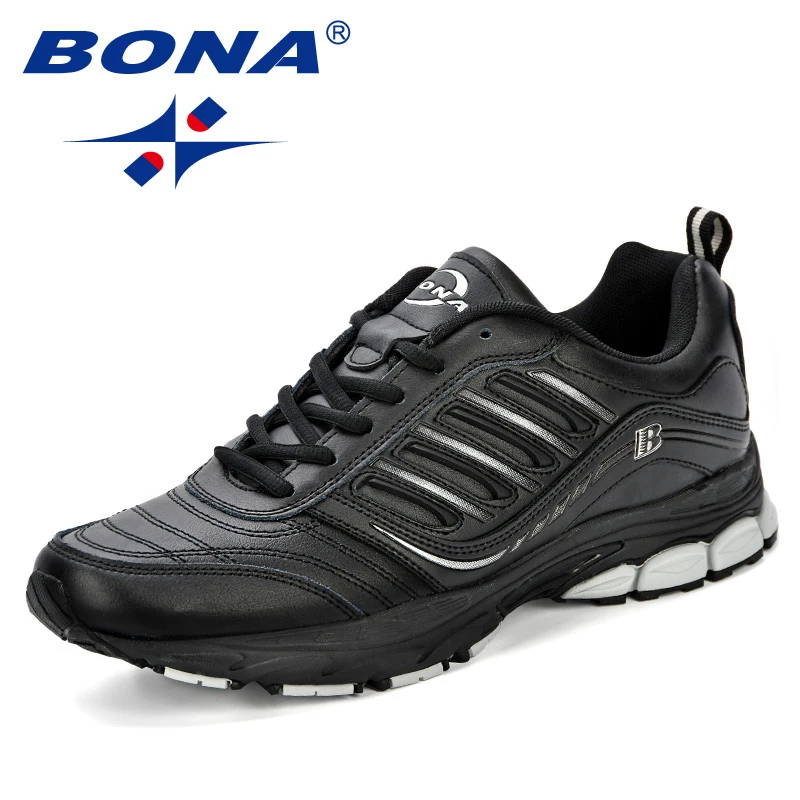 BONA Nuevo Estilo Más Popular de Los Hombres Zapatos Corrientes Al Aire Libre Caminar Sneakers Cómodo Zapatos Atléticos de Los Hombres Para El