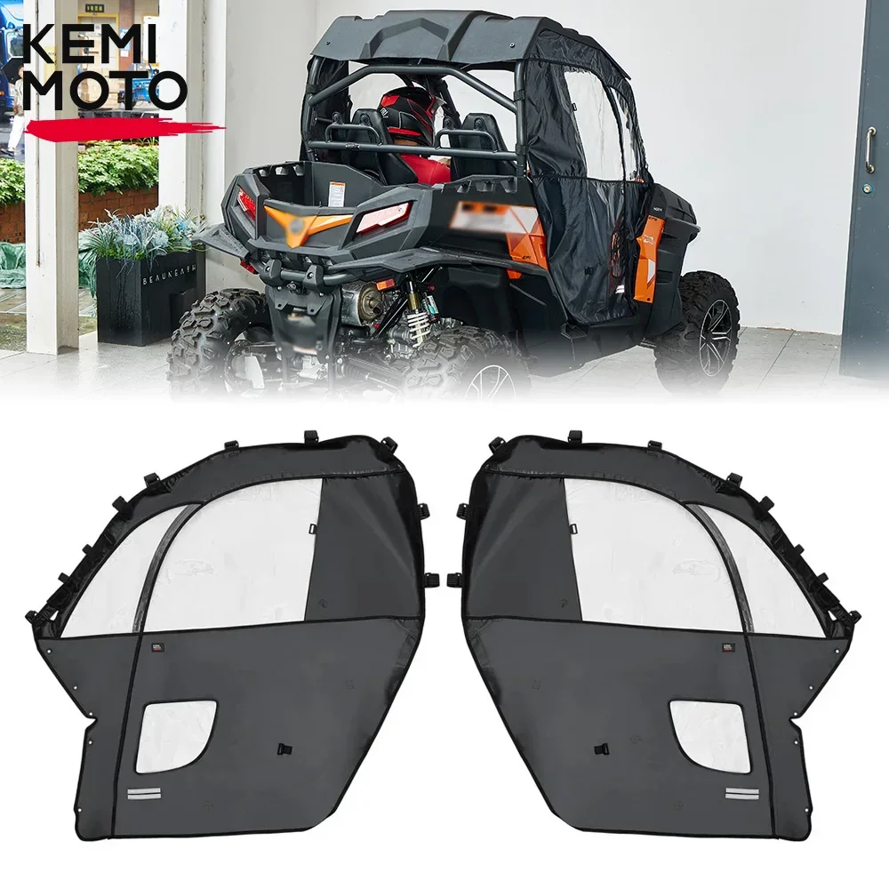 

UTV Soft Upper Door Kit for CFMOTO ZForce 500 (2016-2022), 800 EX/Trail (2014-2018), and 1000 (2017) with Zippered Windows