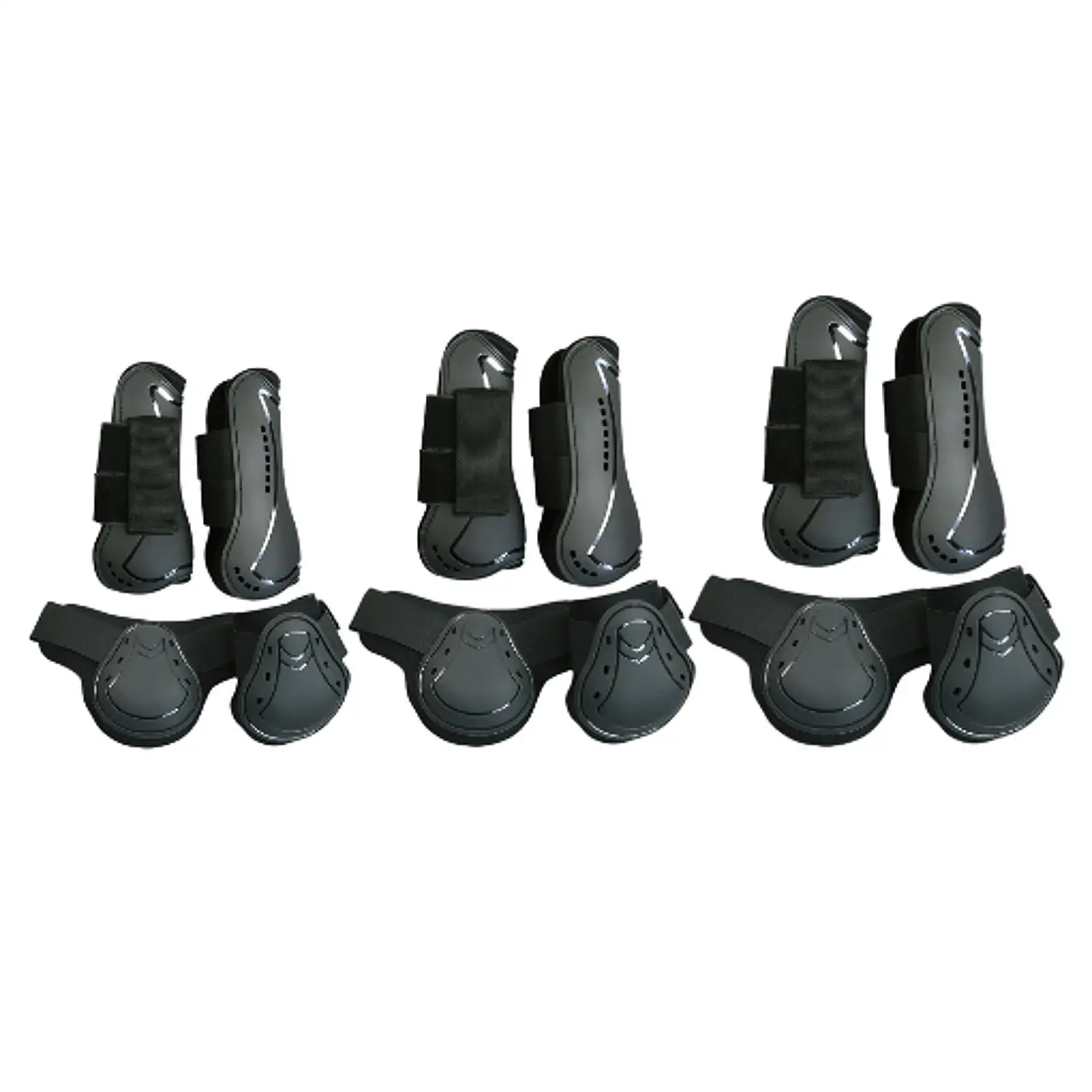 ensemble-de-bottes-d'entrainement-pour-tendons-equestres-equipement-de-securite-flexible-en-pu-protection-exterieure-pour-chevaux-de-saut