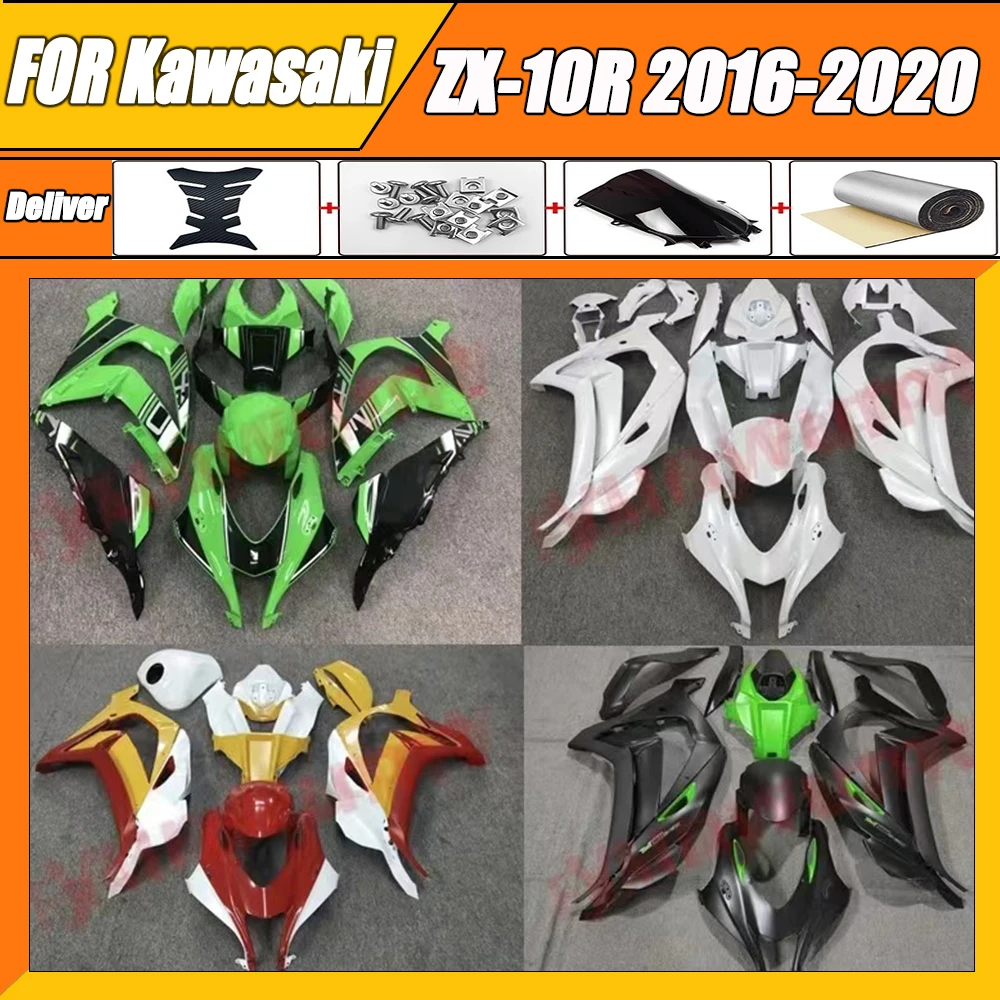 

Injection Mold New ABS Fairings Kit Fit for Kawasaki Ninja ZX-10R ZX10R 2016 2017 2018 2019 ZX-10 16 17 18 19 Bodywork fairing