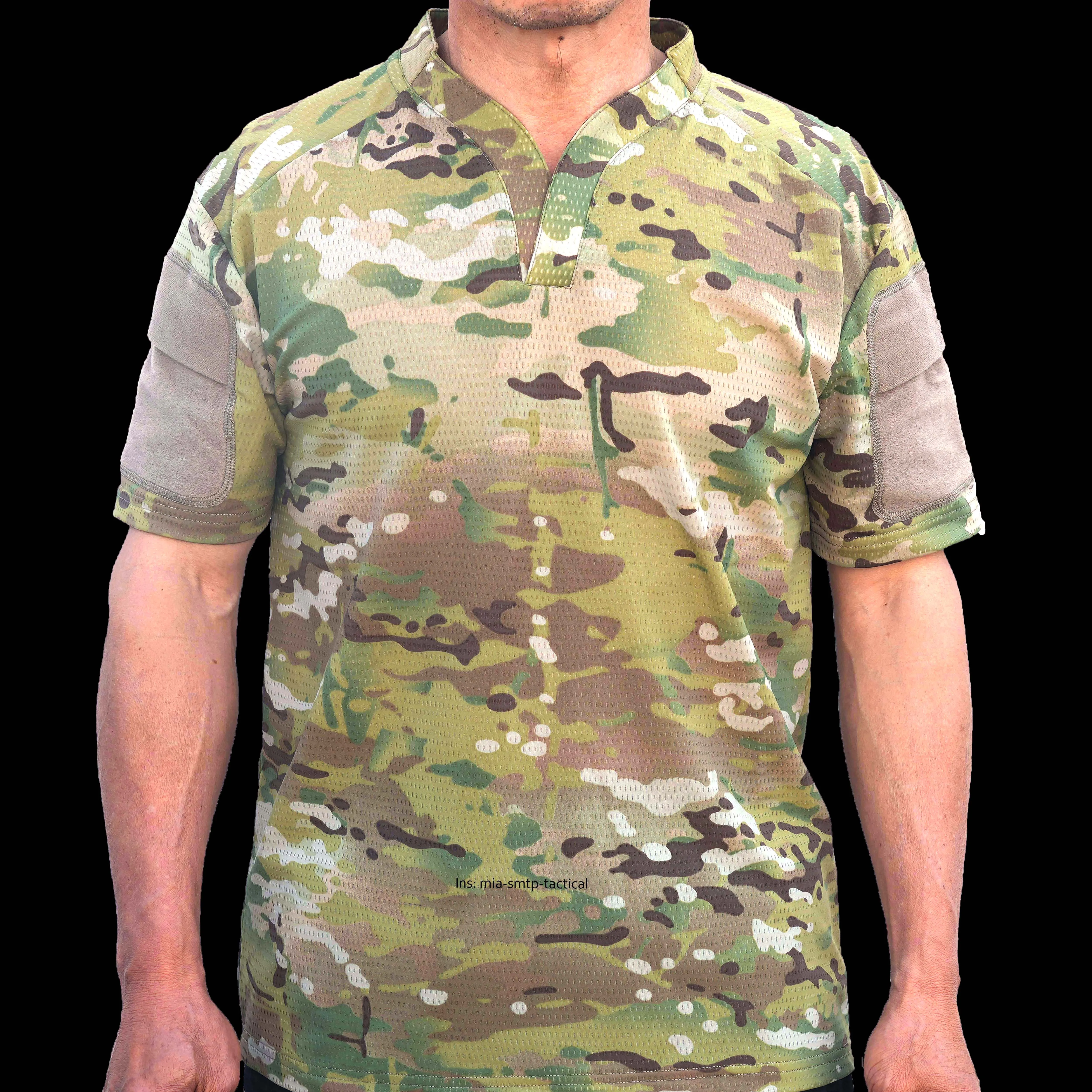 SMTP002 CAG Camiseta de secagem rápida, camisa de manga curta respirável