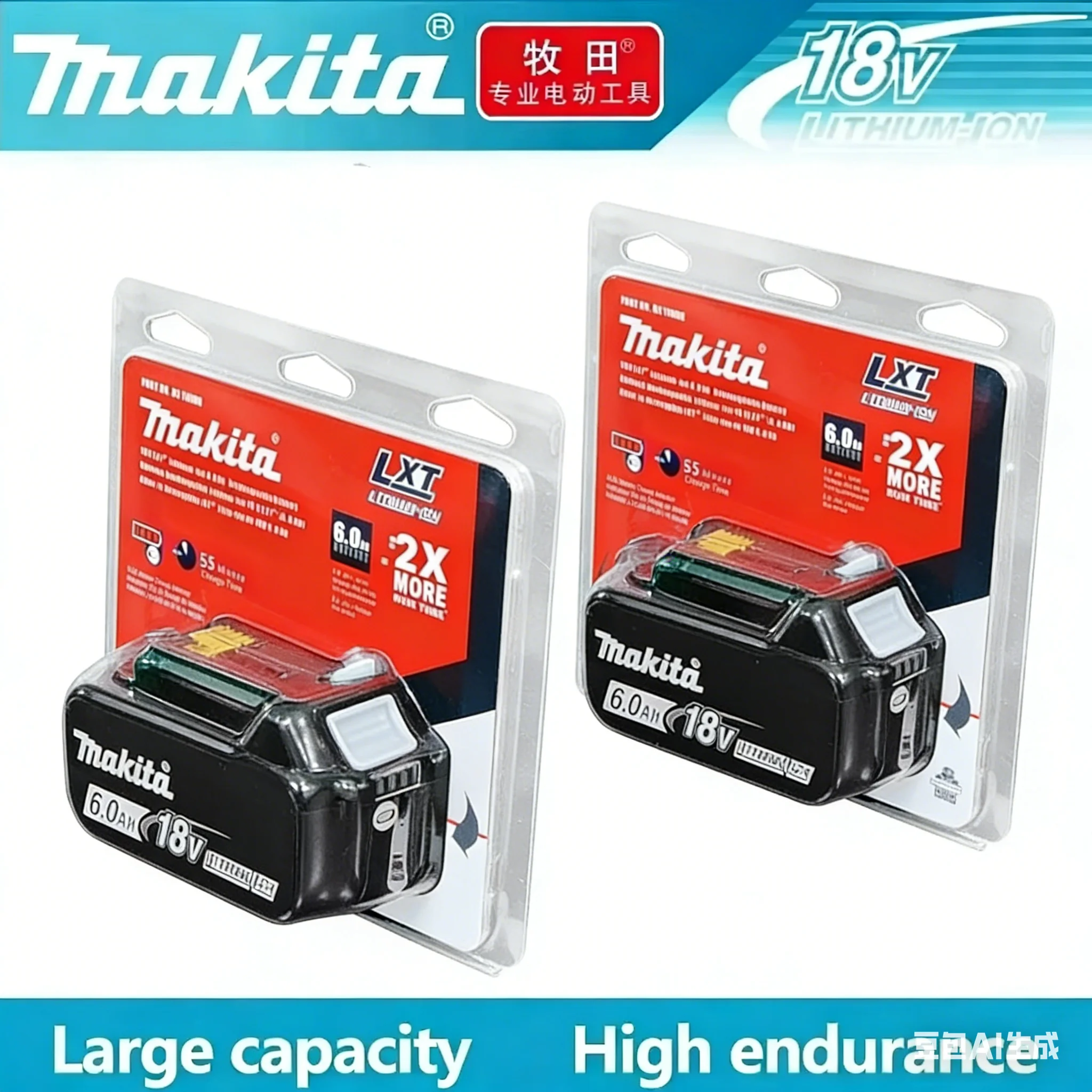 

Genuine Makita 18V Battery 6ah,With Battery Indicator Rechargeable Makita Battery,BL1830 BL1840 BL1850 Power Tool Battery