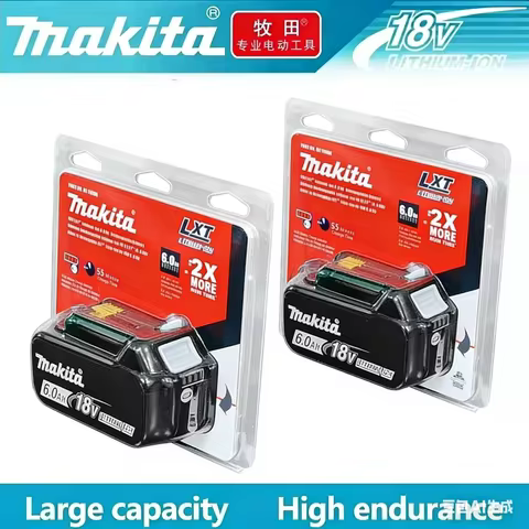 Genuine Makita 18V Battery 6ah,With Battery Indicator Rechargeable Makita Battery,BL1830 BL1840 BL1850 Power Tool Battery