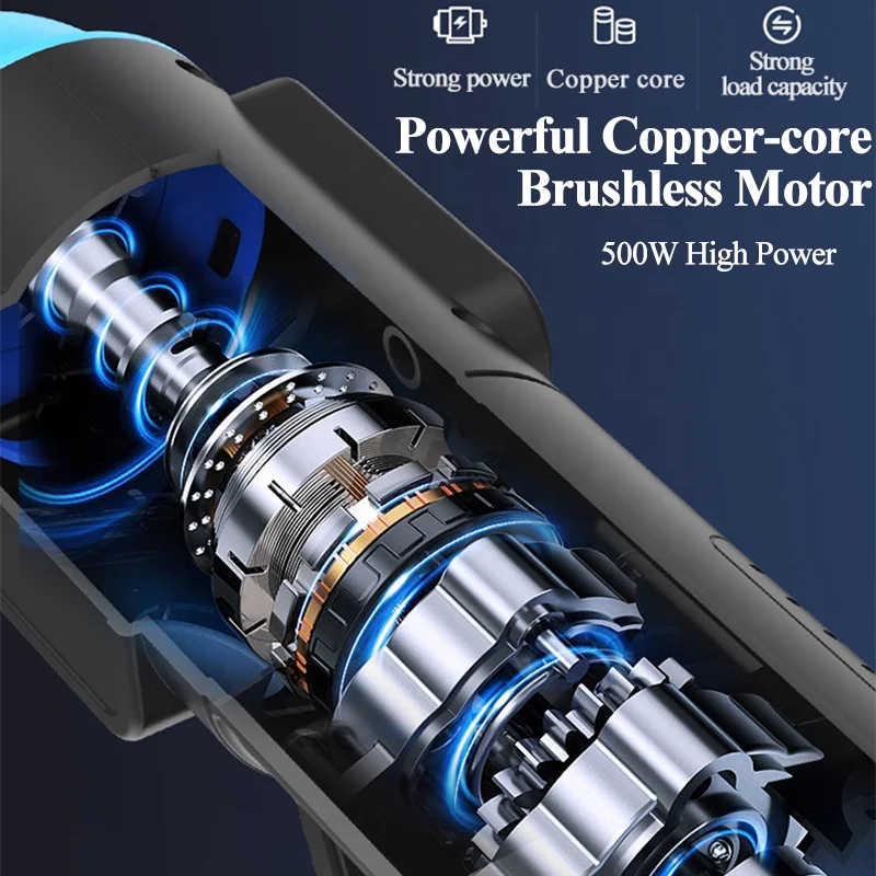 Portable High-Pressure Electric Car Washer Brushless Motor 1000W High Power Effective Cleaning Wash Machine Cordless Car Washing