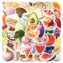 50pcs Cute Cartoon Fruit Stickers for Breaks Laptop Luggage Handbooks Refrigerator Decoration Stickers