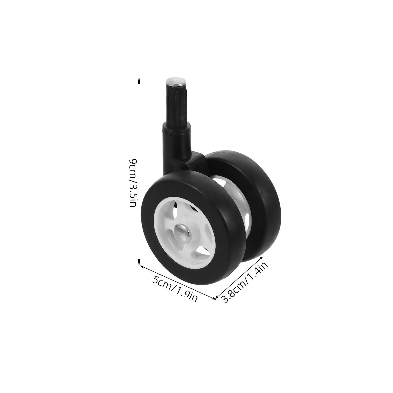 4 قطعة عجلات عجلات بلاستيكية للمشايات عربة استبدال أجزاء عربات الأطفال الصامتة قطب دوران سهلة فصل طقم تصليح