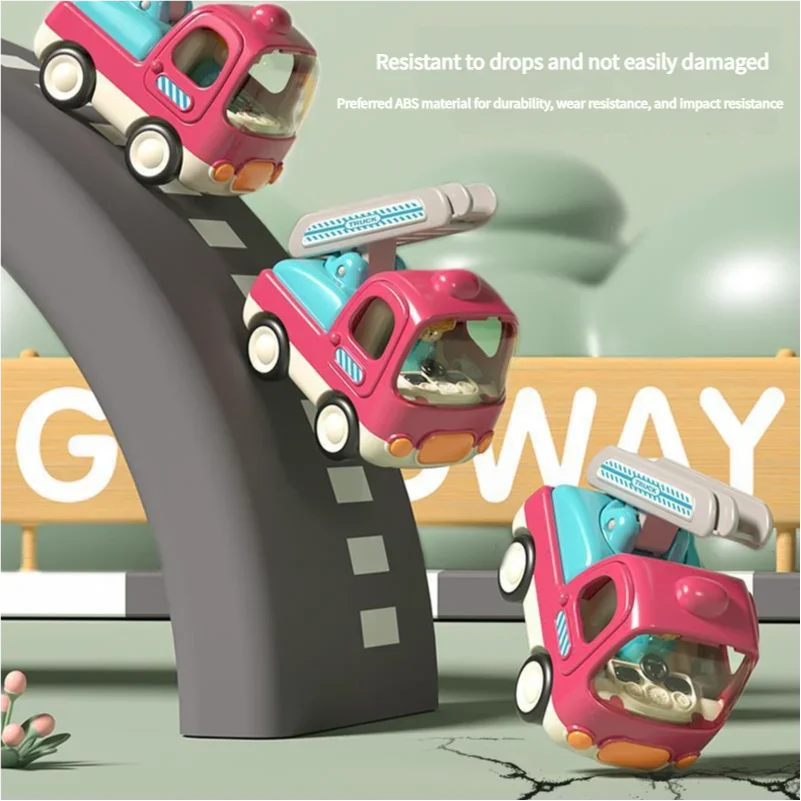 Jouet alimenté par Friction pour tout-petits, véhicule de Construction avec musique et lumières, apprentissage STEM, voiture d'ingénierie, cadeau pour enfants