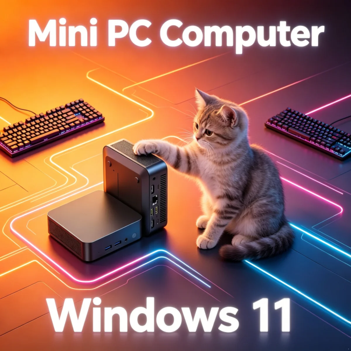 Core I3 6100 MINI PC Windows 11 Pro Small Pocket Computer 32GB RAM 1TB 2TB SSD WIFI 6 BT5.2 4K HD Mini Gaming Office Study Pc