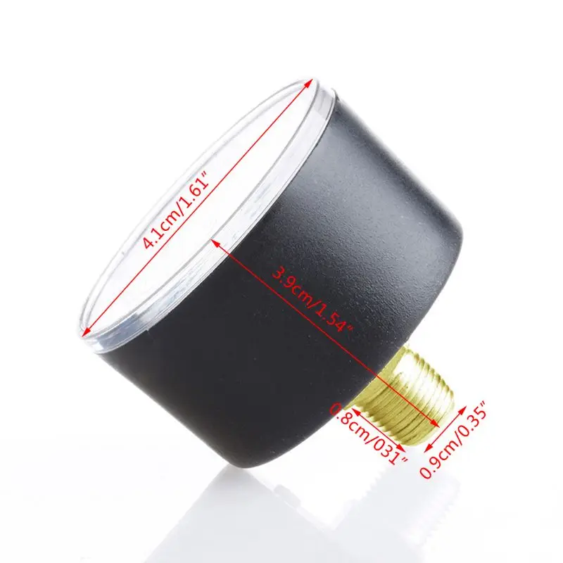 Pengukur Tekanan Cairan Hidraulik Pneumatik Kompresor Udara 0-12Bar / 0-170PSI Dropship