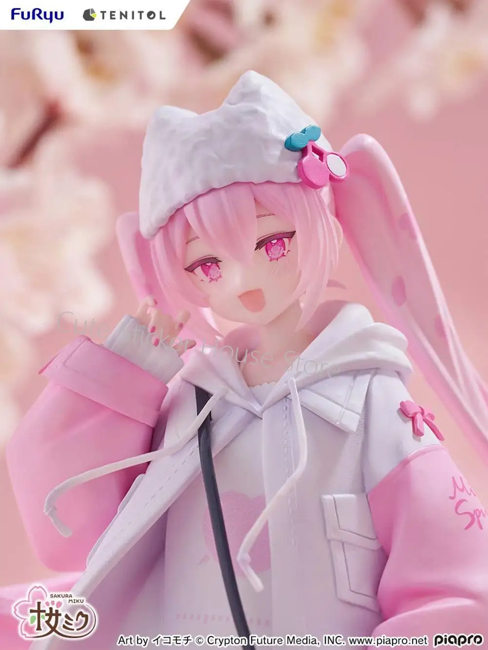 [Przedsprzedaż] Oryginalny model kolekcjonerski Hatsune Miku Sakura Miku w stylu Cool Style firmy Furyu Tenitol, figurka anime o wysokości 19 cm, dekoracja stołu.