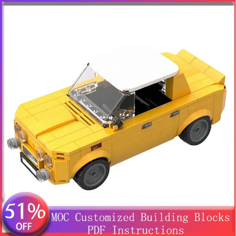 

Набор для сборки модульного конструктора из 316 деталей: гоночный автомобиль с расширенным кузовом и малым задним антикрылом, MOC, для детей, подарок для мальчиков, игрушка для самостоятельной сборки