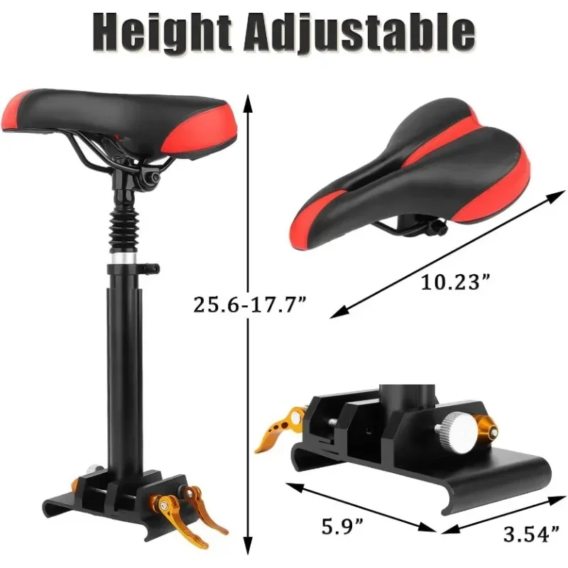 

Adjustable Electric Scooter Seat for Adults—Compatible with Xiaomi M365 1s Pro Wide Curved Edge Scooter, Featuring Sturdy Alumin
