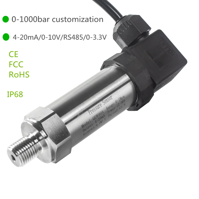Sensor do Transmissor da Pressão de ar Água Óleo Combustível Gás ar g1 420ma 1236v Ss304l 4-20ma