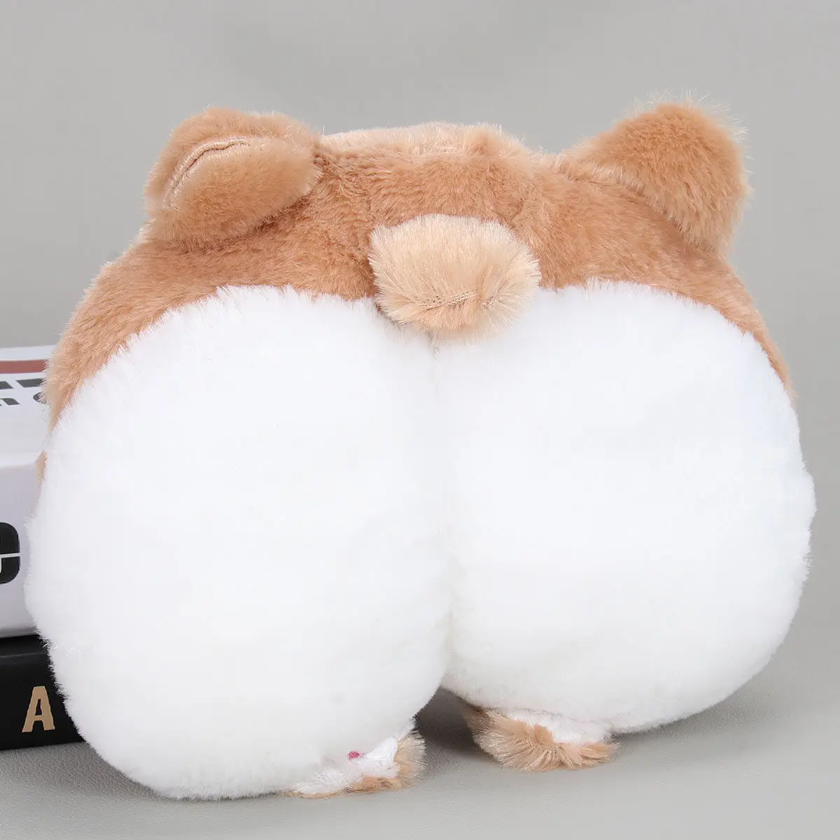 

Corgi Butt Car Seat Neck Pillow Brown Soft PP Cotton Cushion Support Auto Headrest Comfortable Car Pillow for Bedroom Living