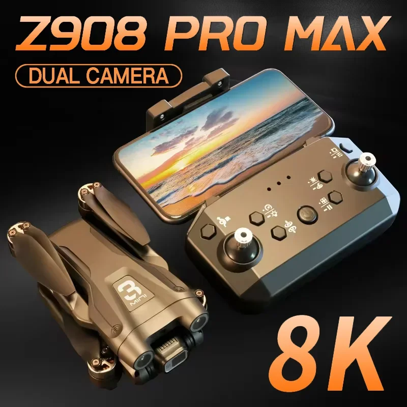 New Z908 Pro / MAX Drone Professional Mini Dron WIFI Optical Flow Localization 3sided Obstacle Avoidance Quadcopter Toy Gift