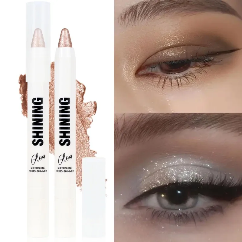 ブライトニングアイハイライター、ホワイトチューブアイシャドウペン、高演色、防水、防汗、アイコスメ