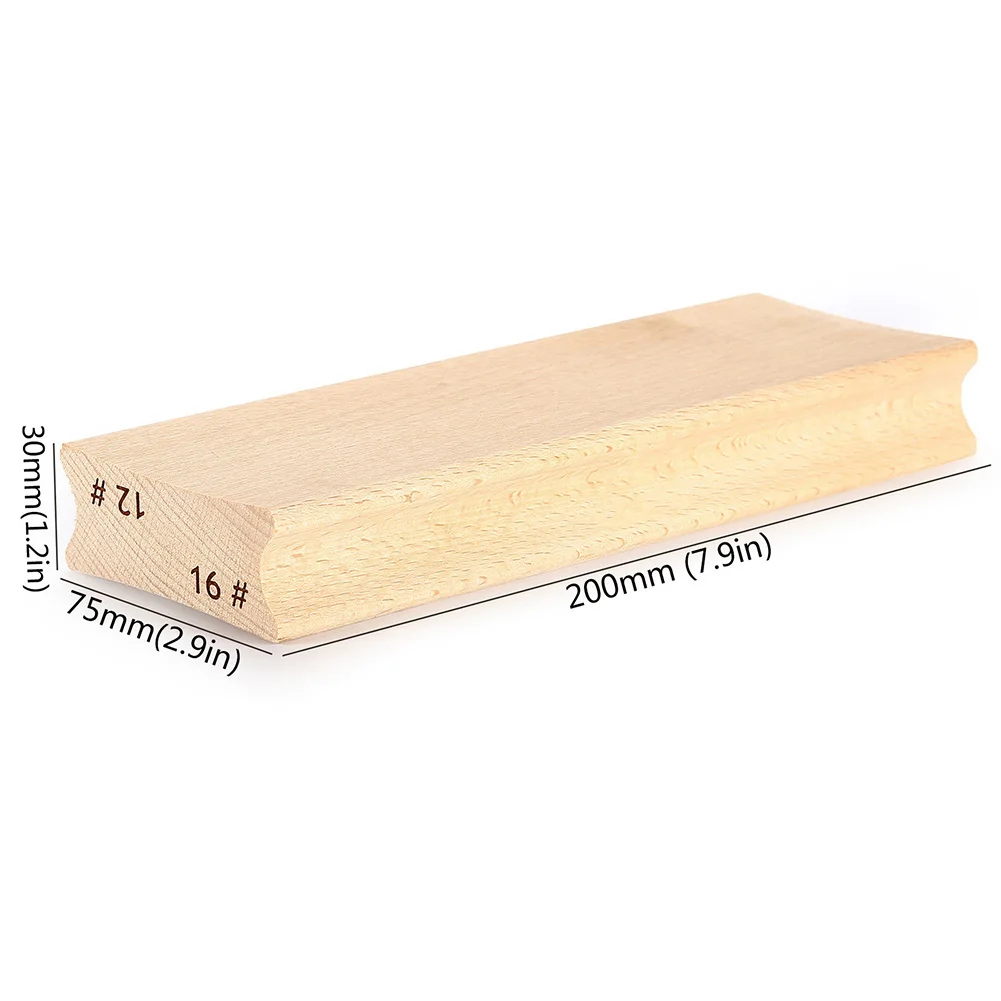 Two-Way Radius Sanding Block For Fret Leveling Fingerboard Guitar Sanding Block Maple Wooden Guitar Fret Leveling Tools