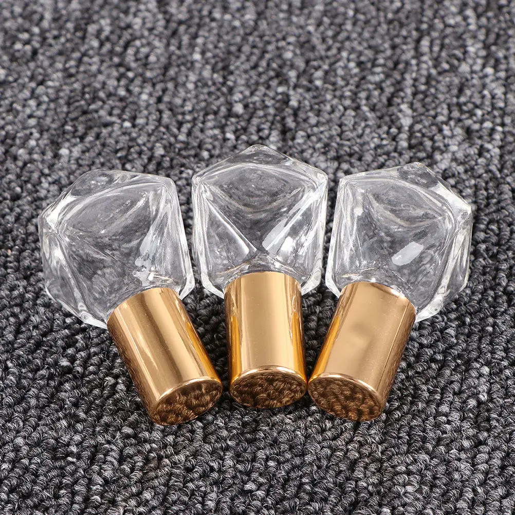 12Pcs 8Ml Glass Essential Oil Roller Bottles Roll-on Bottles Clear Body Tight Seal Cap Refillable Portable Travel Perfume