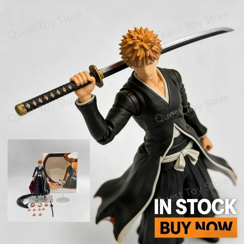 

IN STOCK HOT NEW SHF BLEACH ICHIGO KUROSAKI Getsuga Tensho Figure Finished Model kit Anime full Action Toy Gifts kid