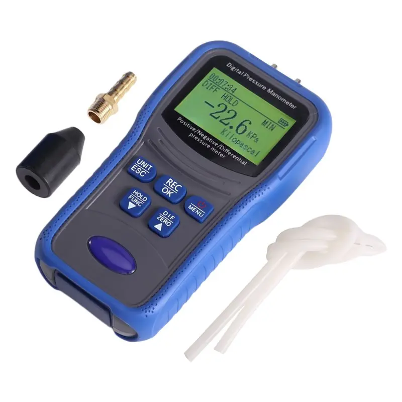 

EYFL-Digital Differential Pressure Gauge,±206.8Kpa ,MAX/MIN/AVG,Data Logging,For Filter Pressure Drop Monitoring