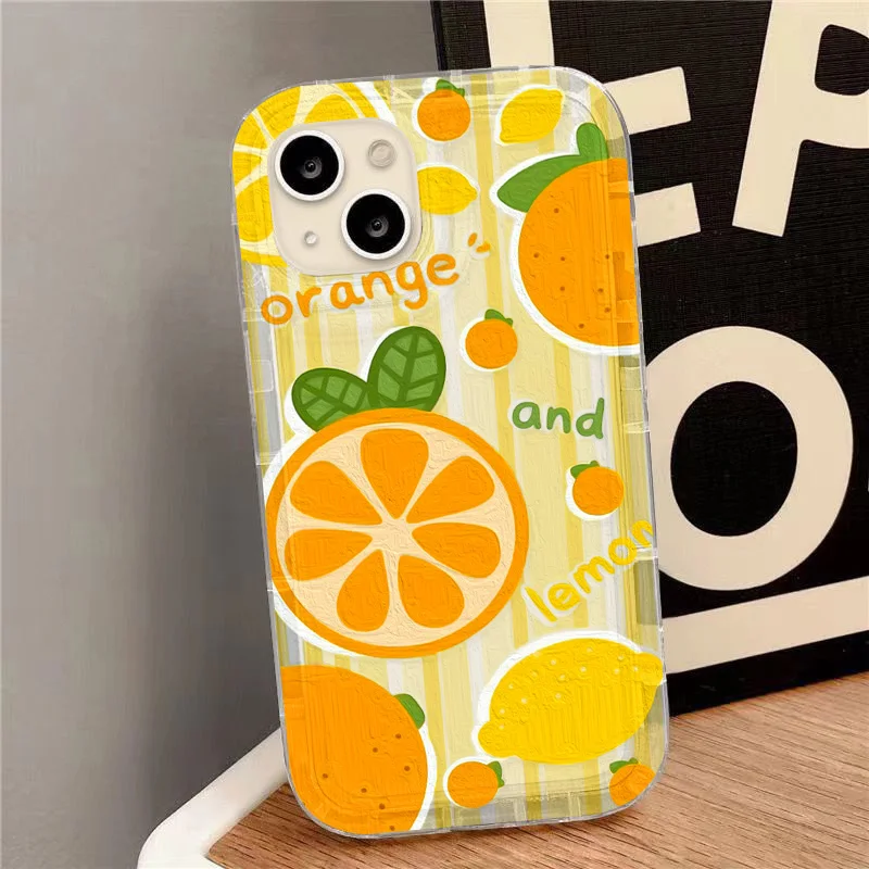 Fruit Case For Samsung A55 5G A54 A53 A15 A14 A13 A12 A34 A33 A32 A52 A23 A24 A73 S24 Ultra S23 S22 S21 S20 FE Soft TPU Cover