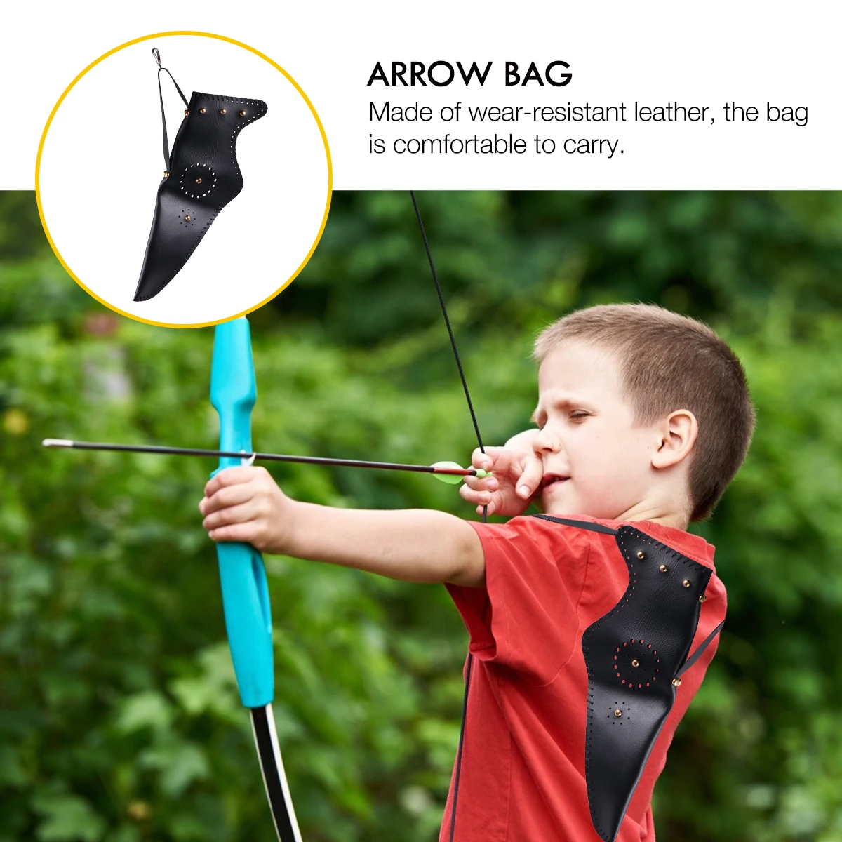 

Arrow Bag Big Capacity Archery Hunting Equipment Arrow Shoulder Bag With Adjustable Straps For Outdoor Arrows Storage