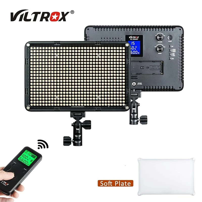 

Viltrox VL-D640T LED Photo Disc 50W 3300k-5600k Bi-Color Studio Video Light Wireless Remote Control