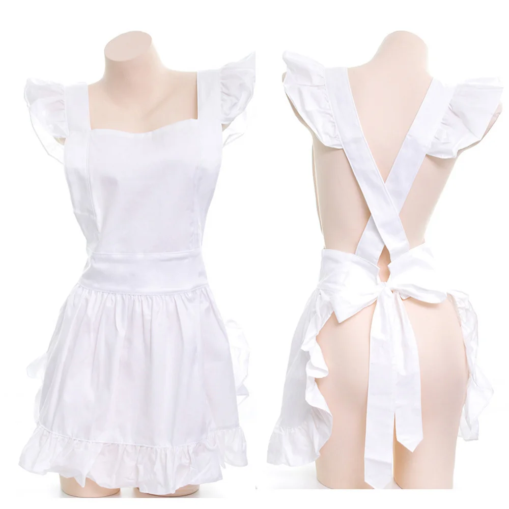 

Japanese Ruffled Apron Maid Princess Sexy Suit Women Cute Uniform Clothing Anime Cosplay Costume Halloween Christmas