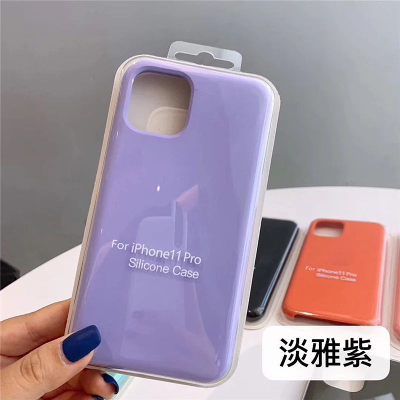Luksusowe etui z płynnego silikonu Candy Colorful do iPhone'a 15 14 Plus 13 Pro 12 mini 11 Pro MAX Miękki, gładki, matowy pokrowiec na telefon — zdjęcie produktu 4