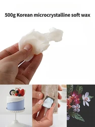 500g Korean Microcrystalline Soft Wax DIY Handmade Flower Arrangement Decorative Flower Core/candle Kneading Molding Materials