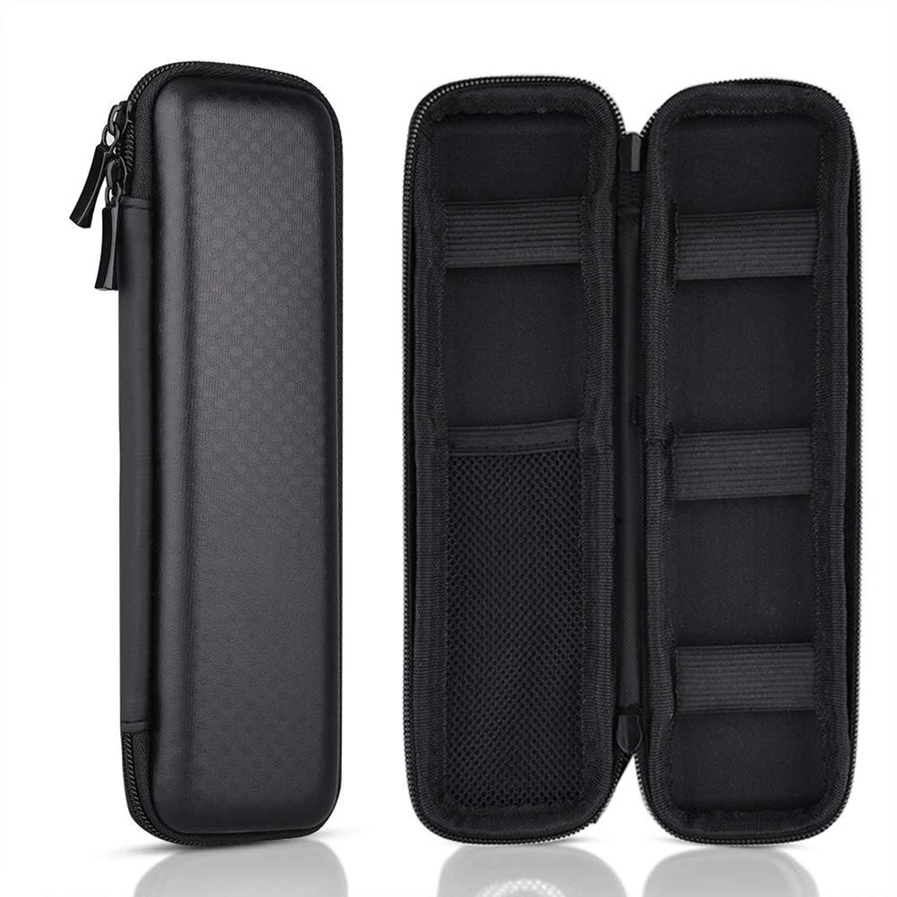 

H written Pen Case Separate Pouch Dust Protection USB Earphone Storage Fabric PU Plastic Durable Lightweight Small Size Smooth