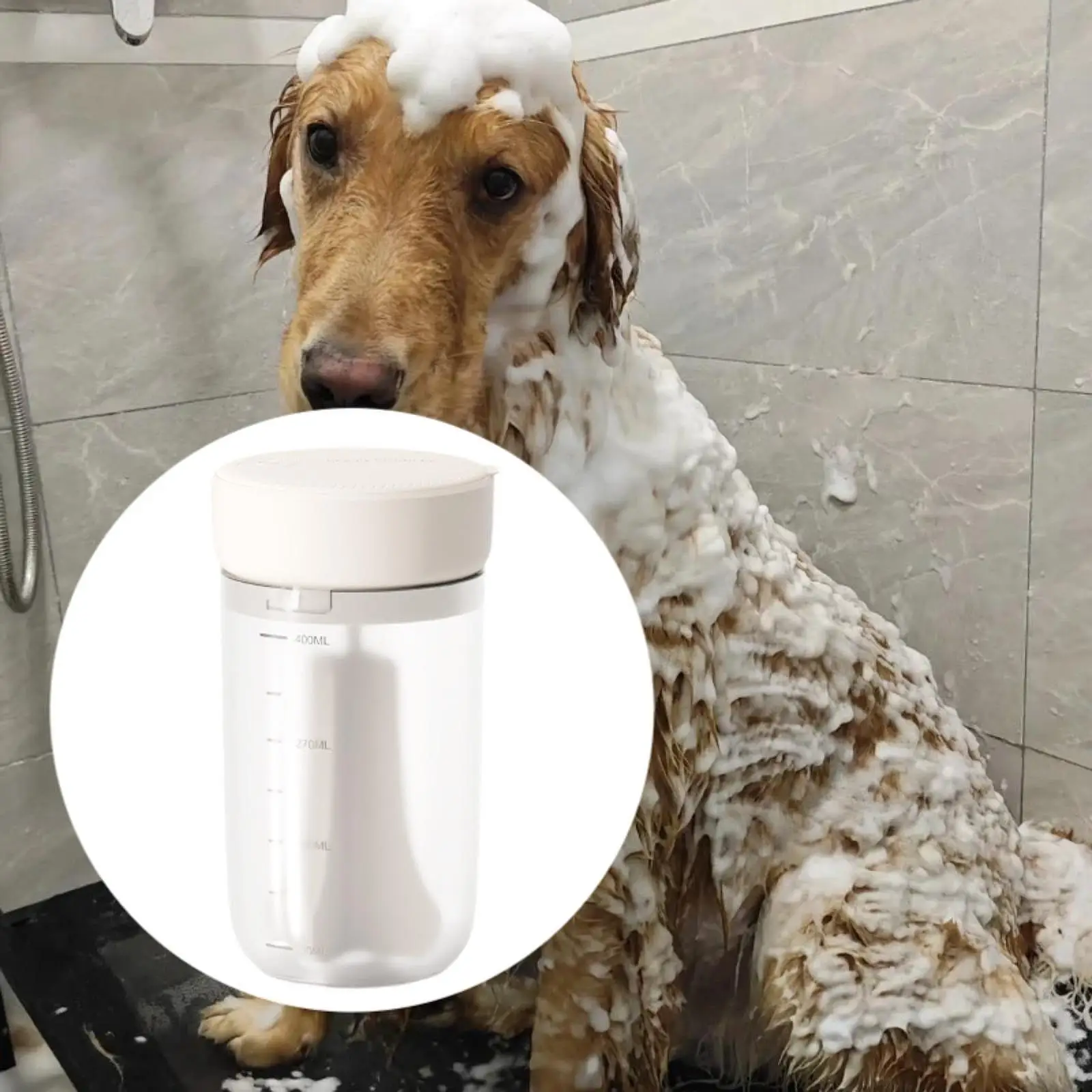 

Electric Dog Cleaning Foam Machine Easy to Use Shampoo for Cats Puppy