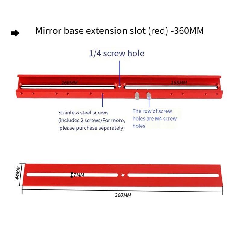 Dovetail Plate Finder Scope Base Extended Slot Adapter Astronomical Telescope Accessories