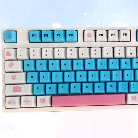 

[Sakura] Mechanical keyboard five-sided sublimation personalized PBT, OEM keycaps