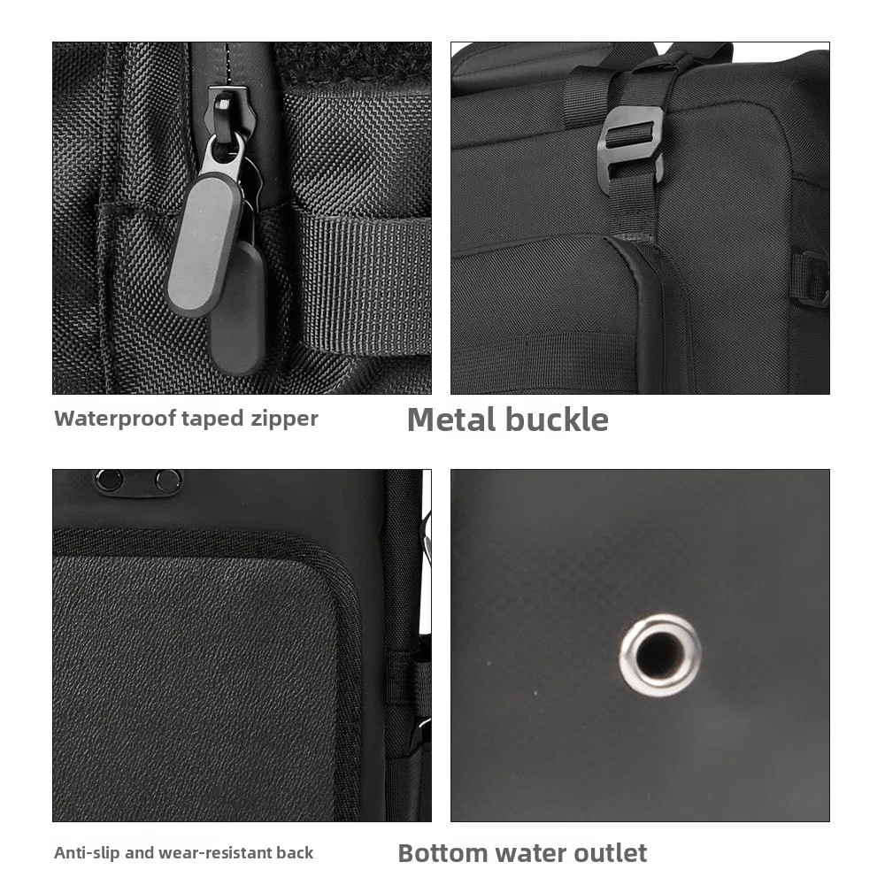Motorbike Quick‑Release Side Saddle Bag, Removable Fully Waterproof Inner Dry Bag, MOLLE System Large Storage Motorcycle Pannier