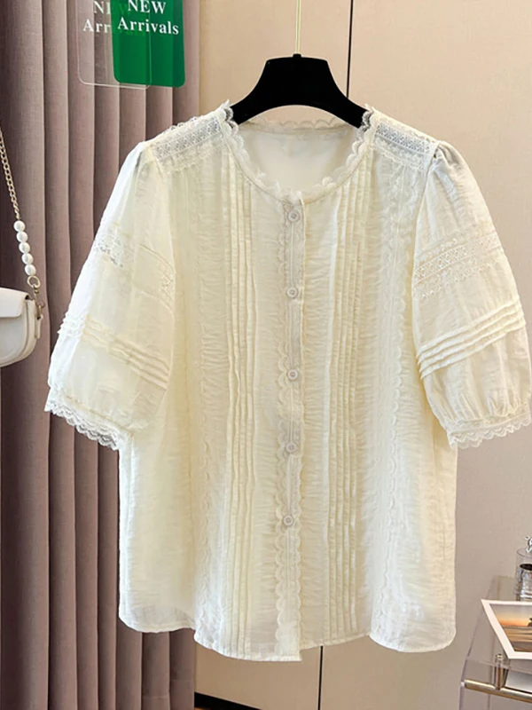 

Ele, летний новый женский свободный шикарный открытый кардиган с кружевной отделкой, модная защита от солнца, корейский Sle Bubble Sve