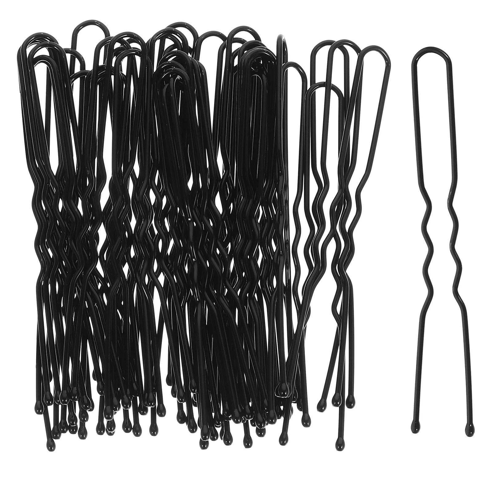 

50pcs Bobby Hair U Shaped Hair Black Metal Hair Clips for Buns, Updo Hairstyles