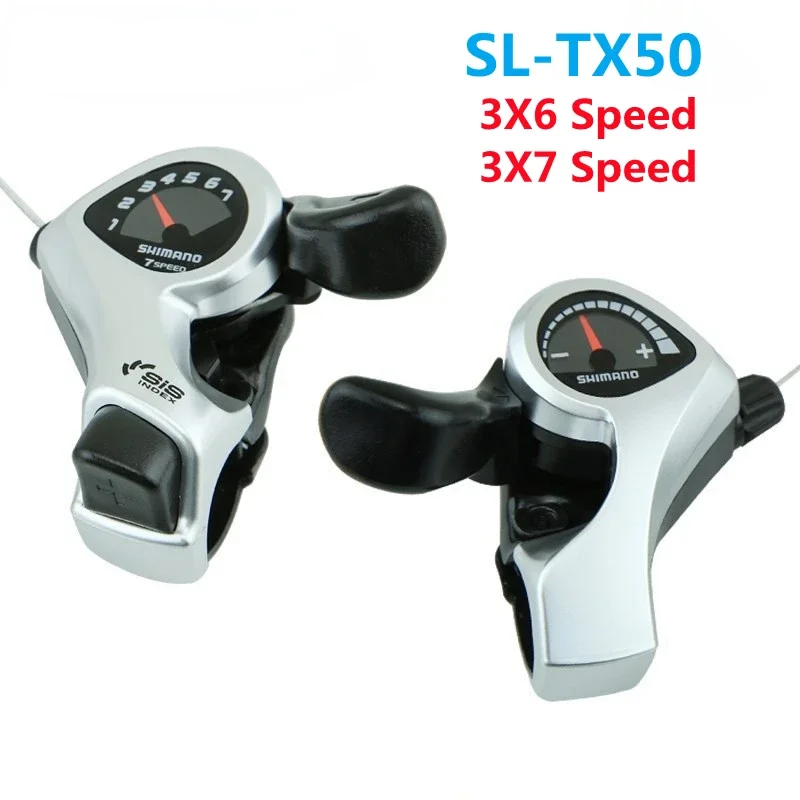 

TX50 Shifter SL-TX50 Bicycle Shift Lever 3 6 7s 18 21 Speed MTB Bike Shifter Trigger Switch Left/Right Cable 3x6/3x7